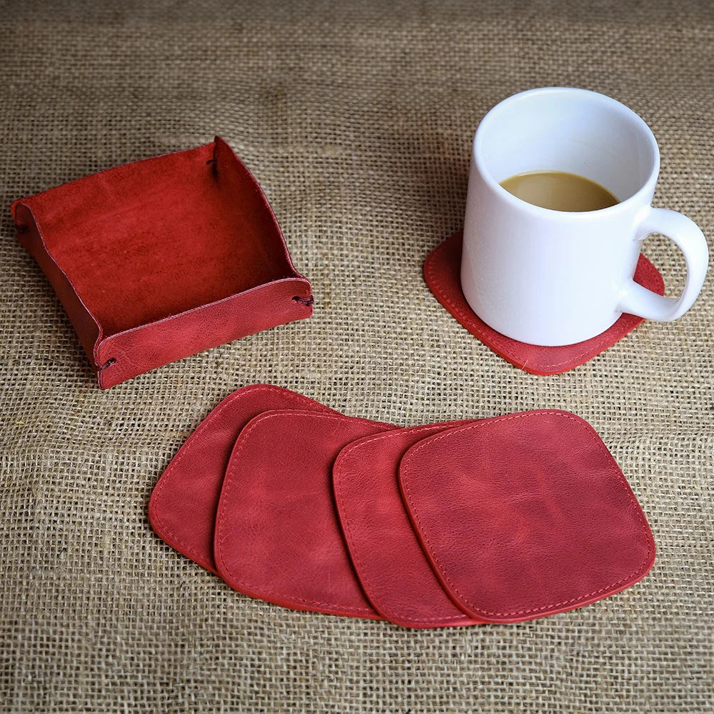 Kurtuba- Genuine Leather Luxury Coasters