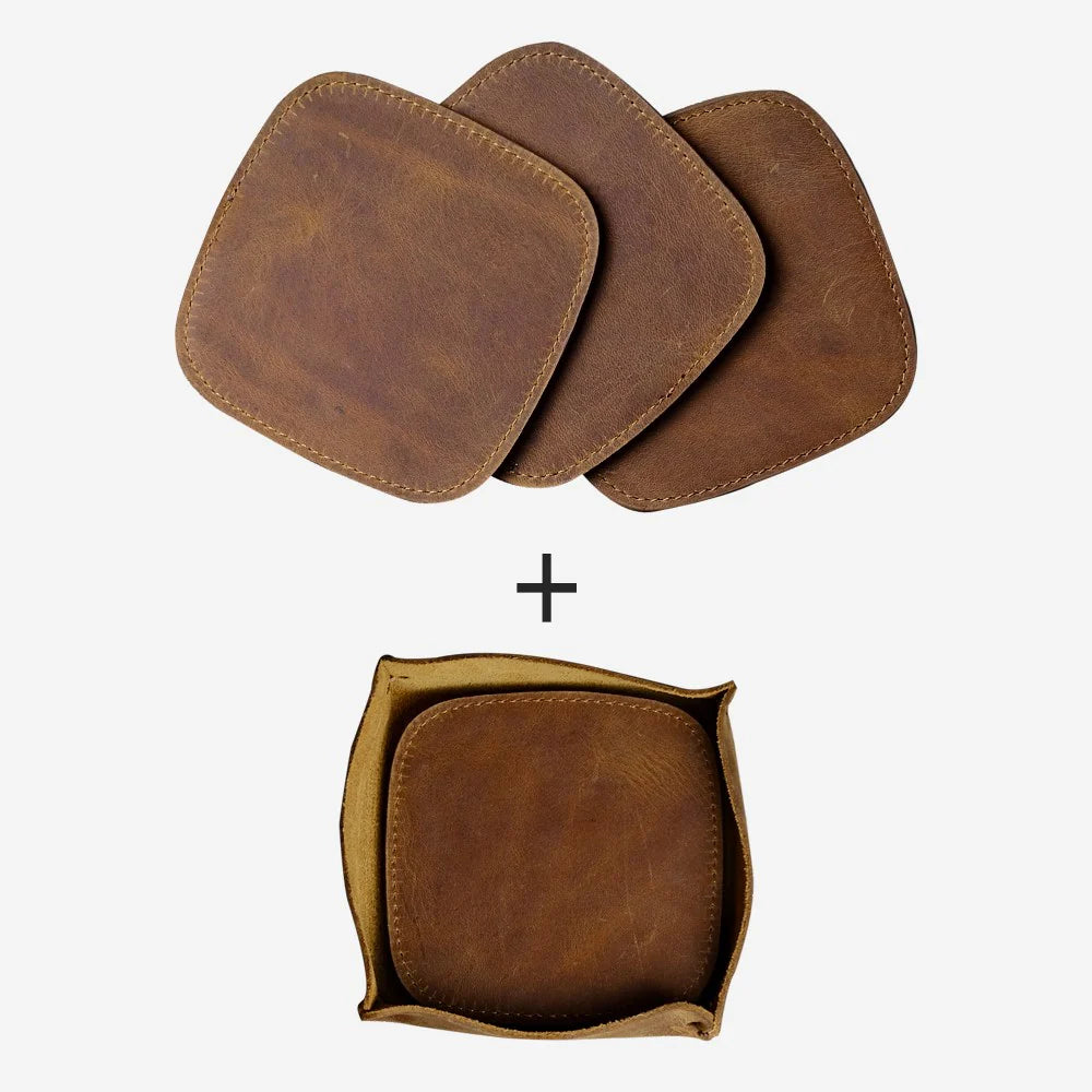 Kurtuba- Genuine Leather Luxury Coasters