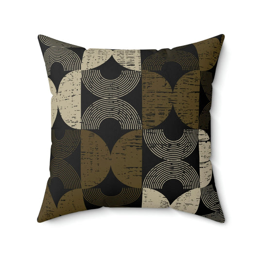 Premium Faux Suede Square Pillow REINA from Minimal by Queennoble